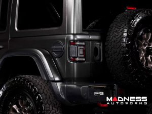 Jeep Wrangler JL LED Tail Lights - XB LED Series - Morimoto - Low Profile - Smoked